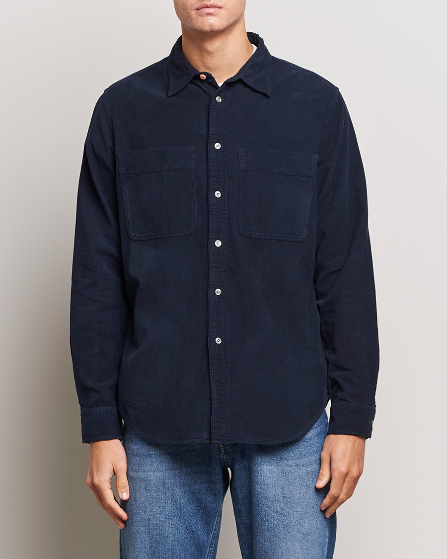 Herre | Skjorter | PS Paul Smith | Cotton Pocket Casual Shirt Navy