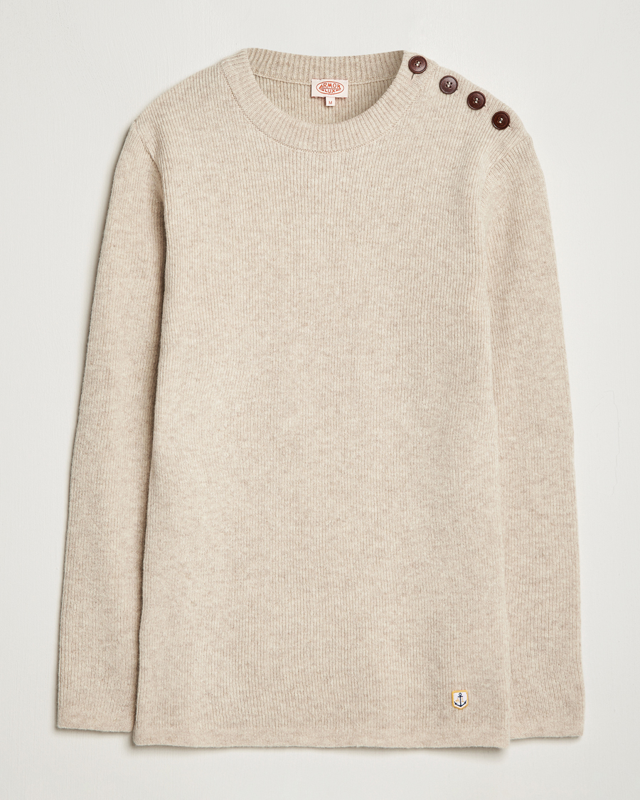 Herre | Trøjer | Armor-lux | Pull Marin Wool Sweater Nature