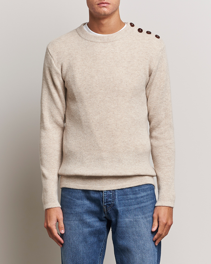 Herre | Trøjer | Armor-lux | Pull Marin Wool Sweater Nature
