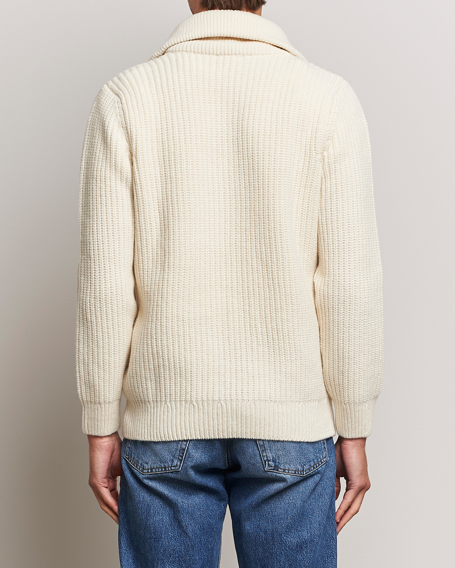 Herre | Trøjer | Armor-lux | Pull Camionneur Wool Half Zip Nature