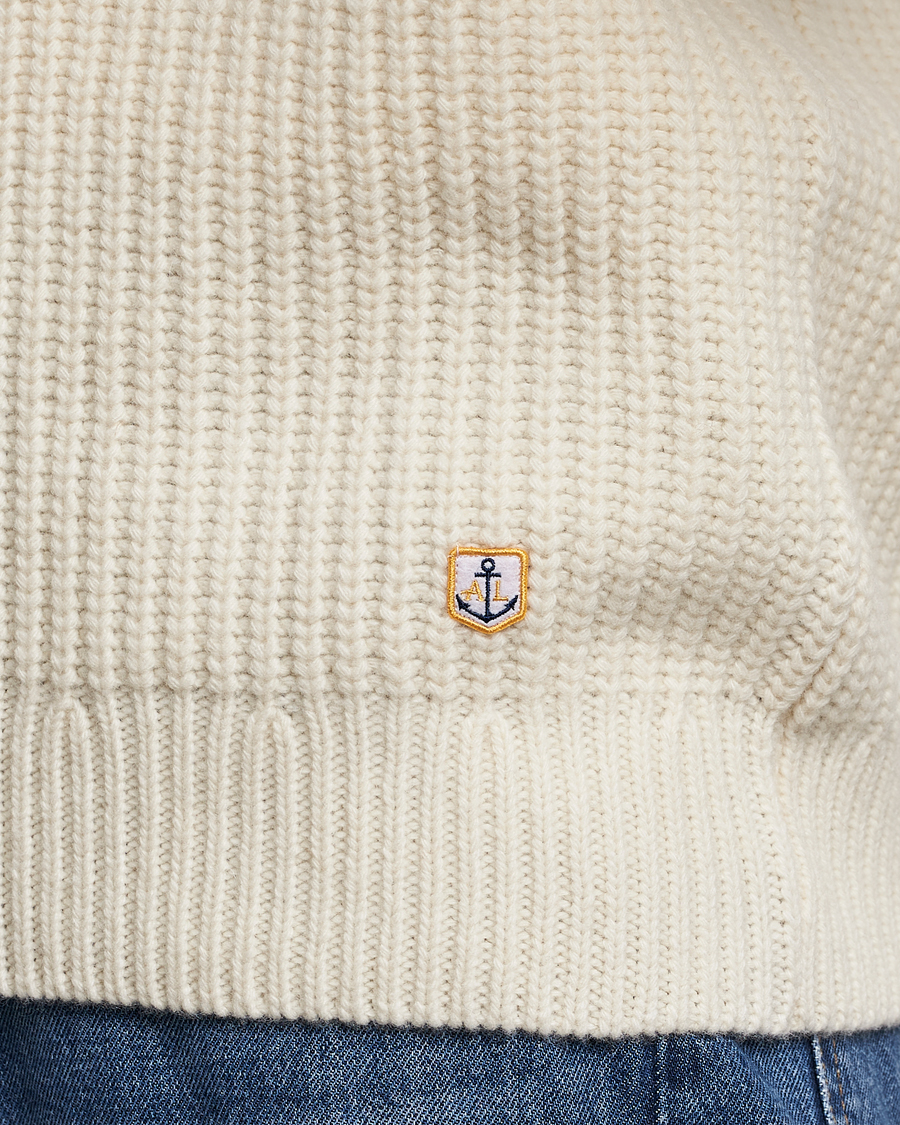 Herre | Trøjer | Armor-lux | Pull Camionneur Wool Half Zip Nature