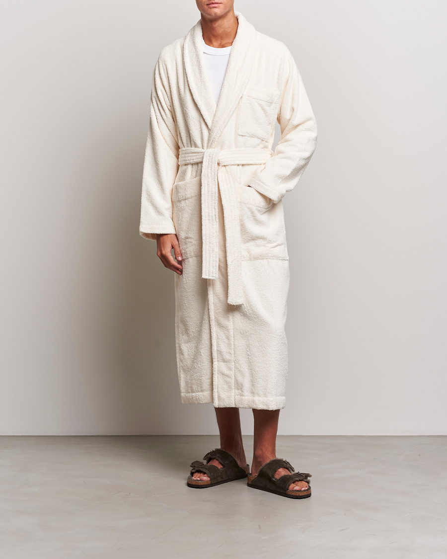 Herre | Pyjamas & Morgenkåber | Tekla | Organic Terry Bathrobe Ivory