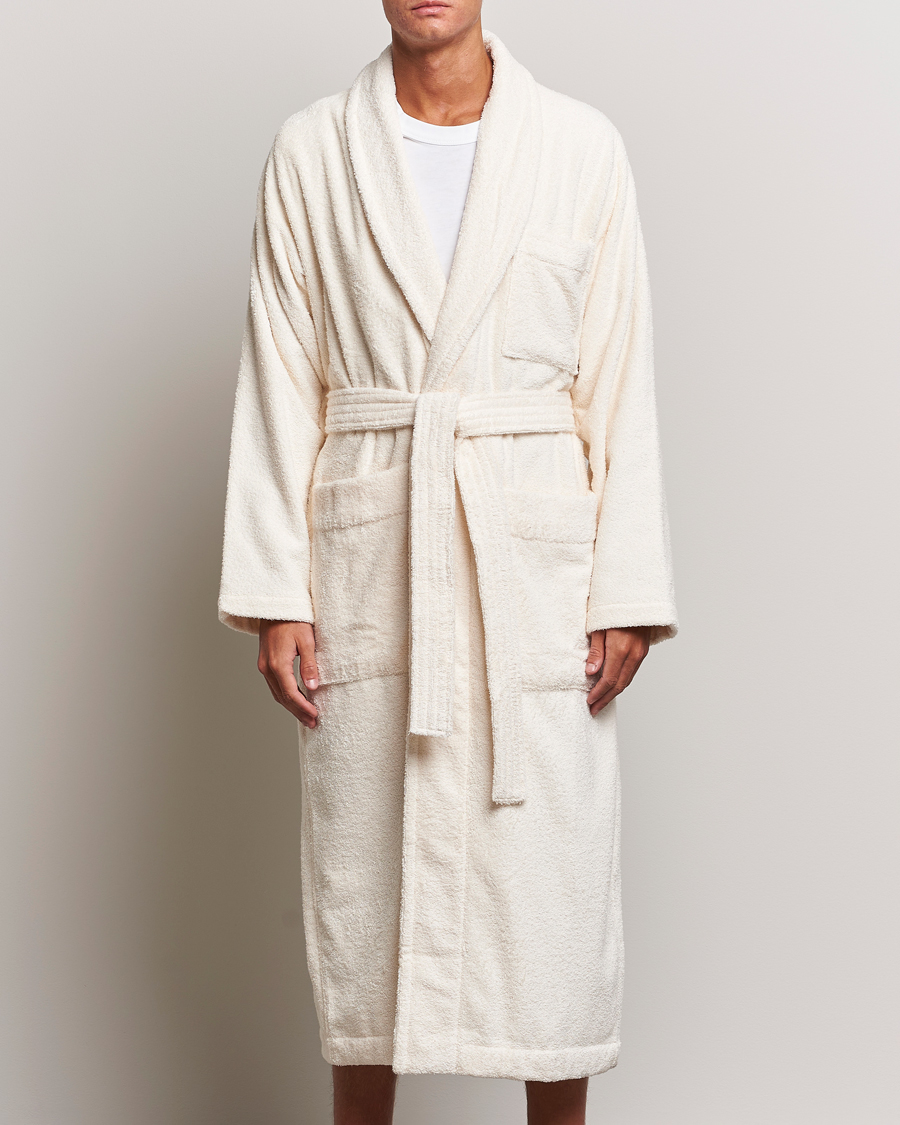 Herre | Loungewear-afdelingen | Tekla | Organic Terry Bathrobe Ivory