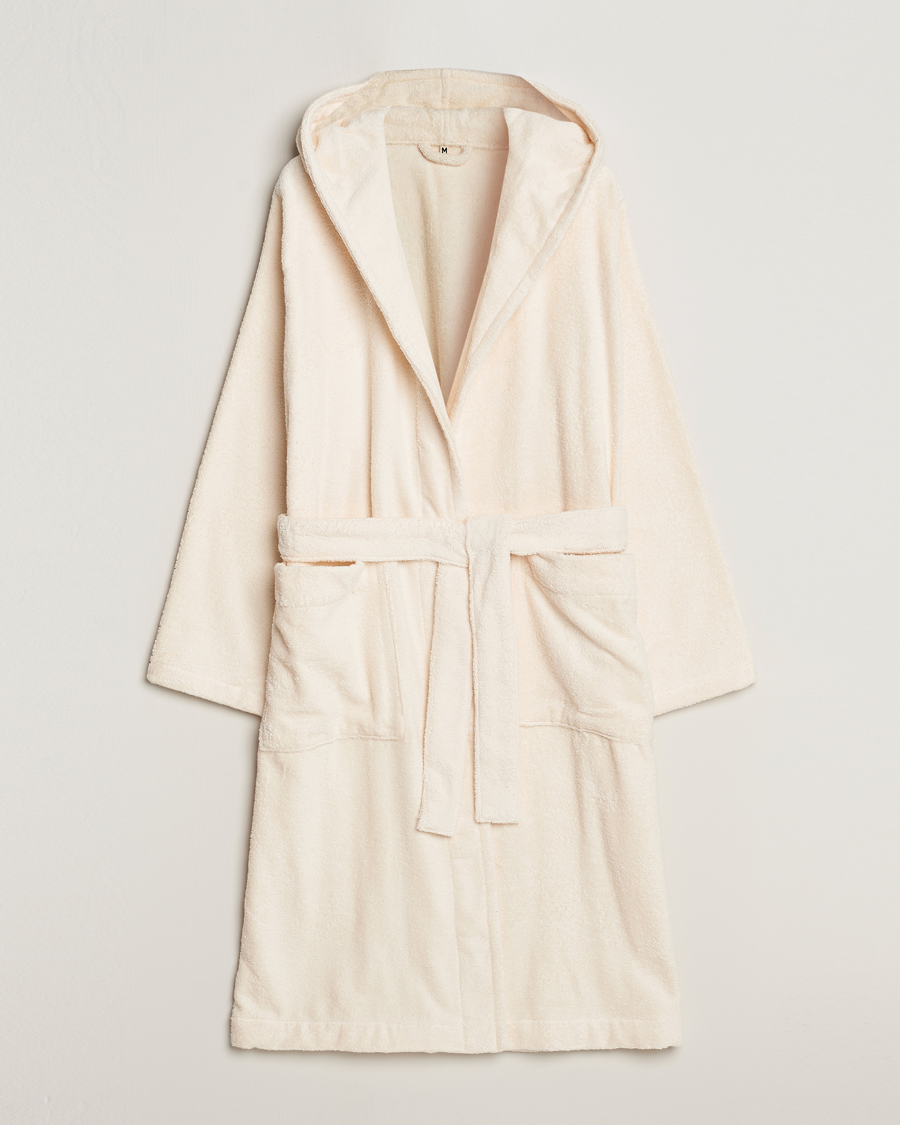 Herre | Pyjamas & Morgenkåber | Tekla | Organic Terry Hooded Bathrobe Ivory
