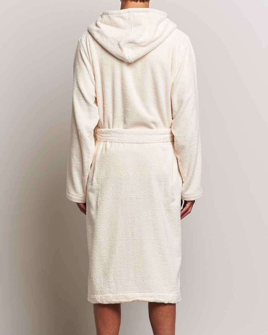 Herre | Pyjamas & Morgenkåber | Tekla | Organic Terry Hooded Bathrobe Ivory