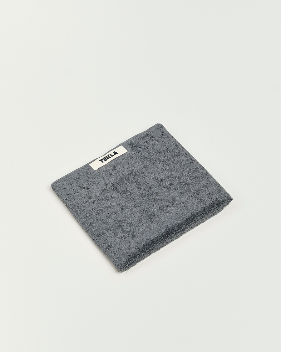 Herre | Tekla | Tekla | Organic Terry Hand Towel Charcoal Grey