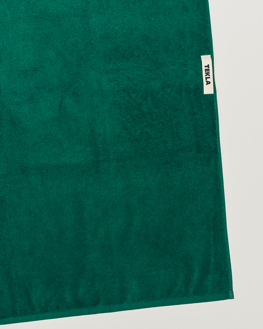 Herre | Tekstiler | Tekla | Organic Terry Hand Towel Teal Green