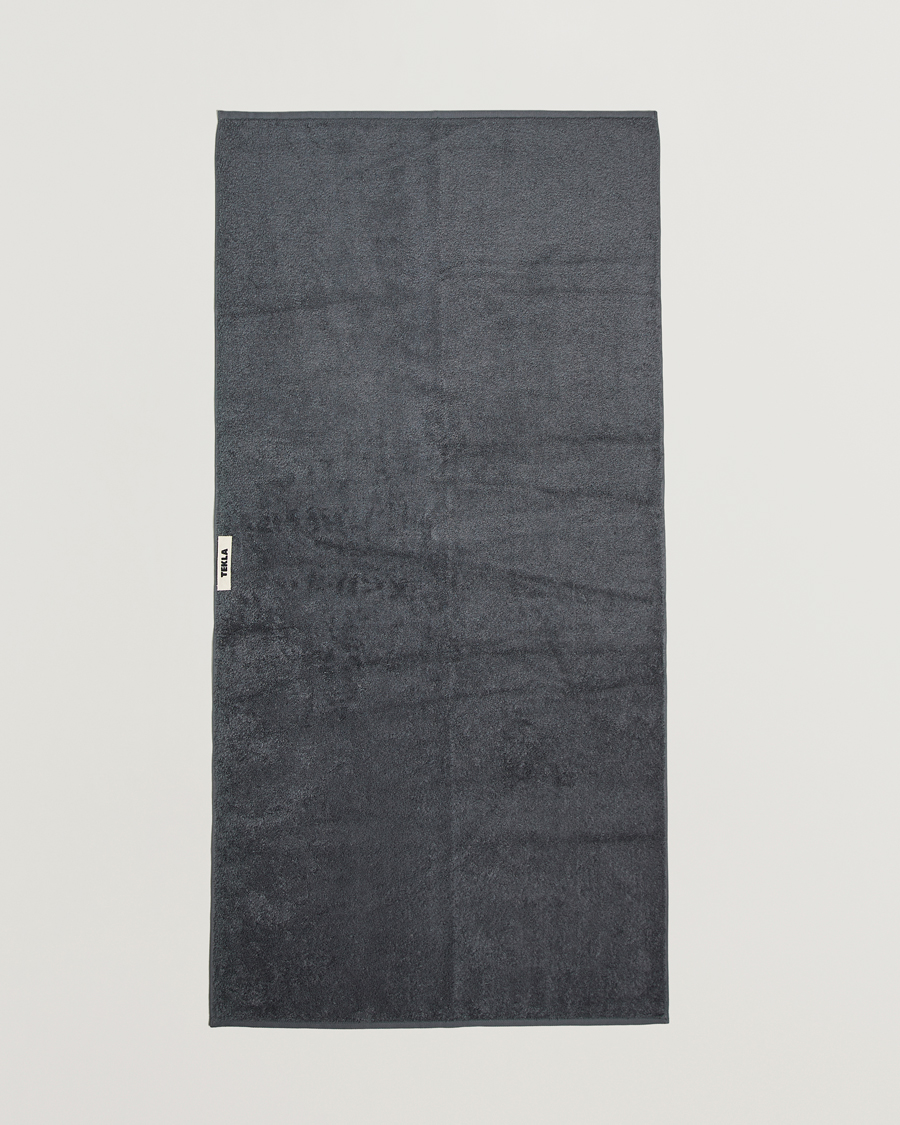 Herre |  | Tekla | Organic Terry Bath Towel Charcoal Grey