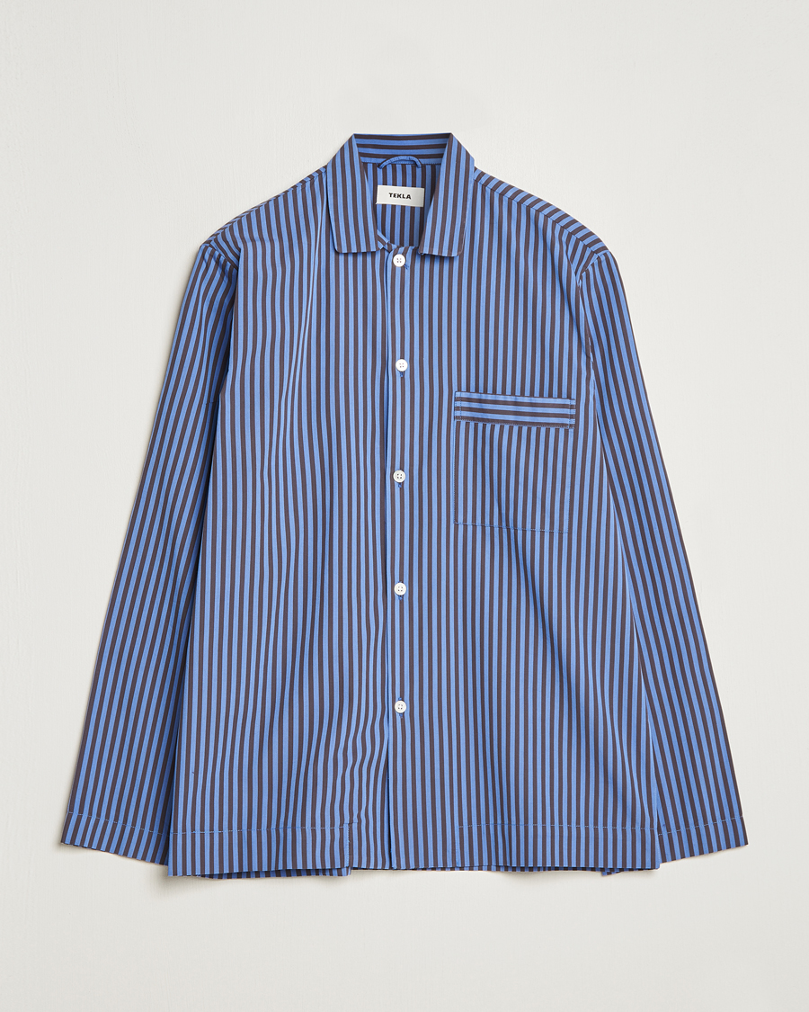 Herre | Pyjamas & Morgenkåber | Tekla | Poplin Pyjama Shirt Verneuil Stripes
