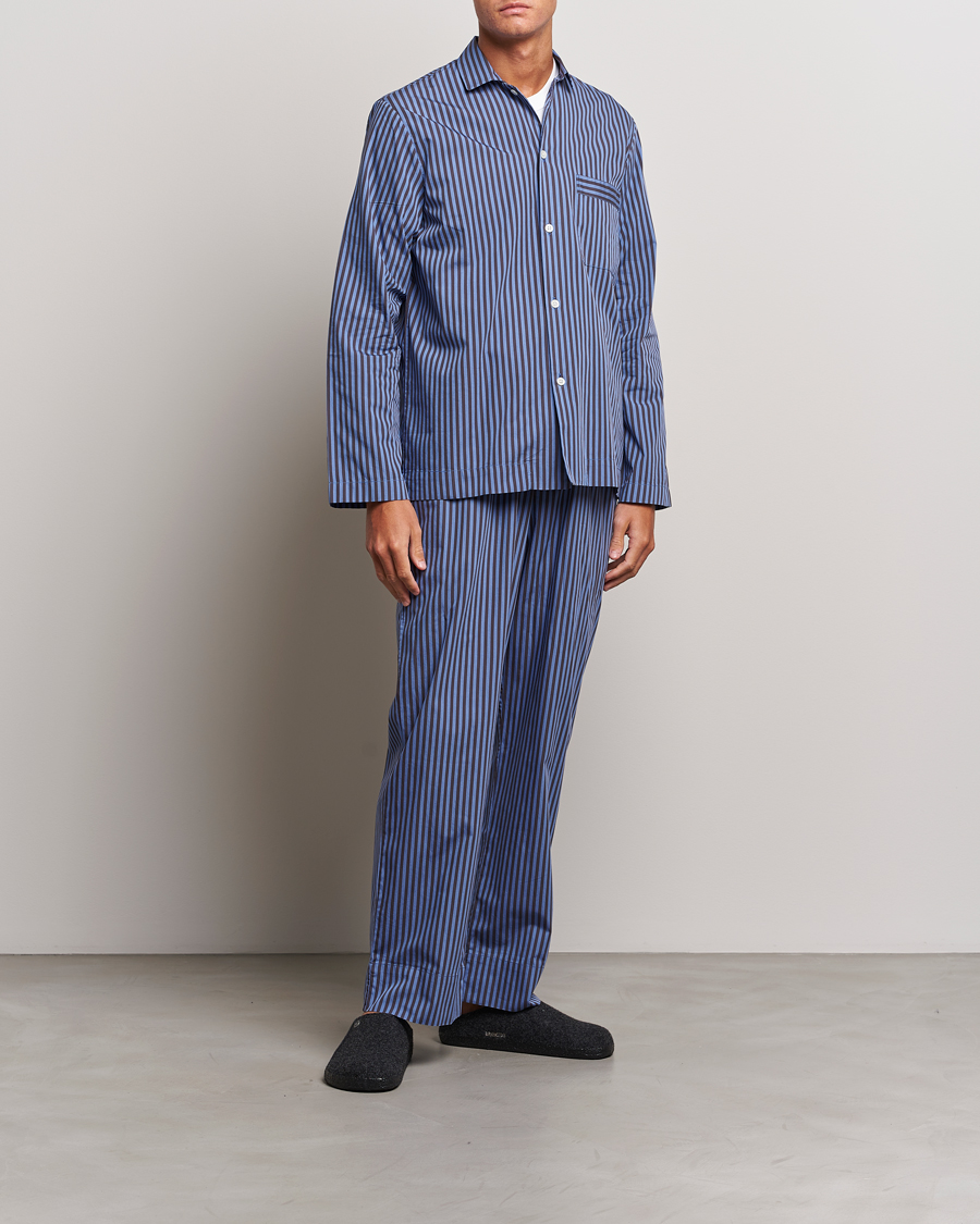 Herre | Pyjamas & Morgenkåber | Tekla | Poplin Pyjama Shirt Verneuil Stripes