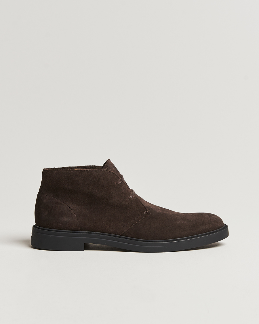 Herre | BOSS BLACK Calev Suede Chukka Boot Dark Brown | BOSS BLACK | Calev Suede Chukka Boot Dark Brown