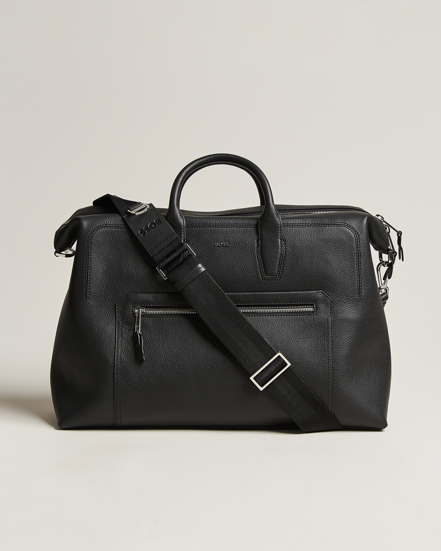 Herre | BOSS BLACK Highway Leather Holdall Black | BOSS BLACK | Highway Leather Holdall Black