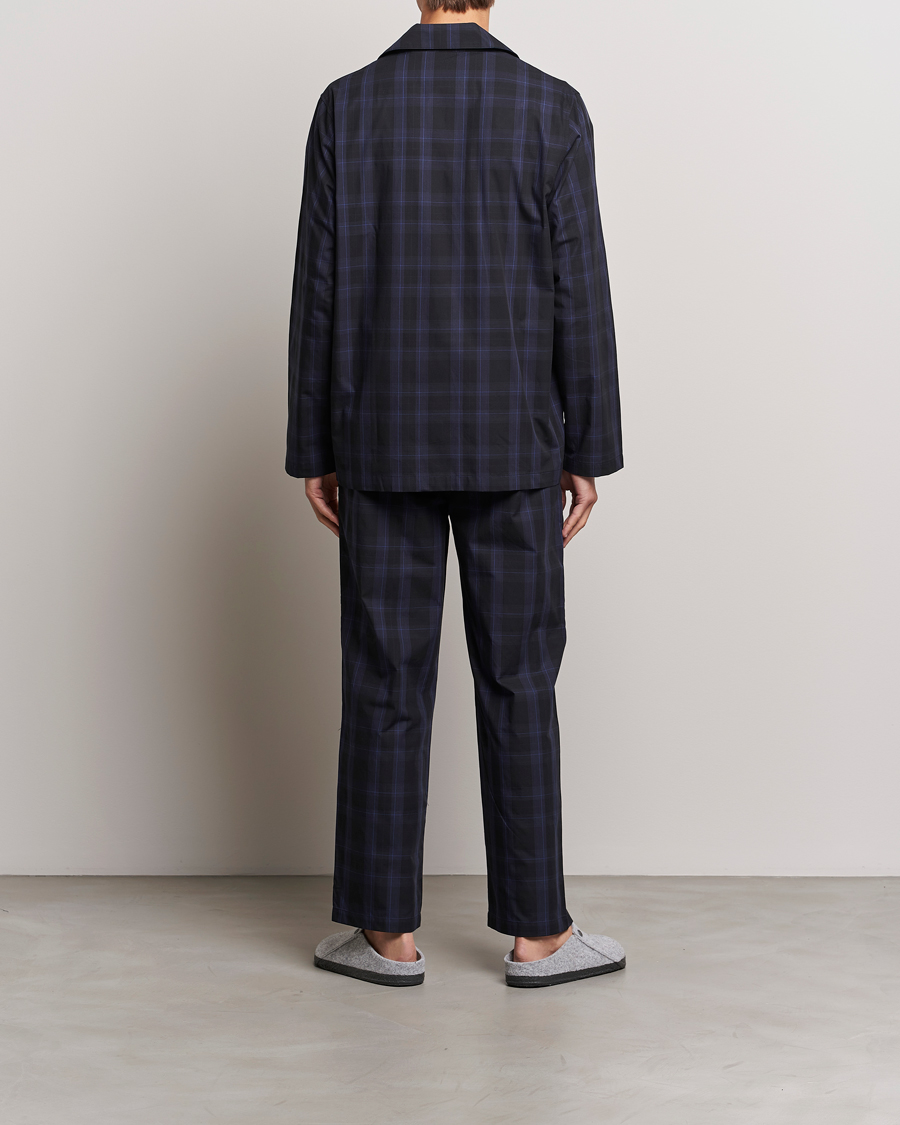 Herre | Pyjamas & Morgenkåber | BOSS BLACK | Urban Checked Pyjama Set Blue Multi