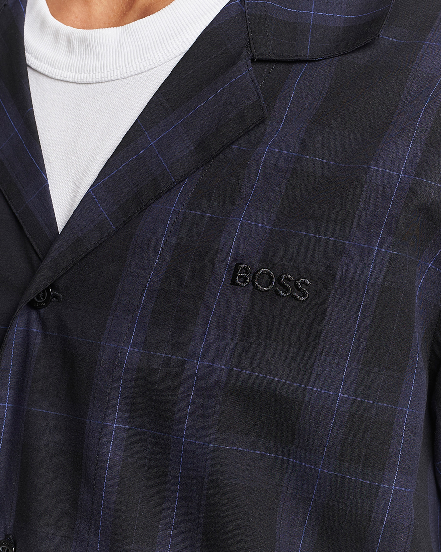 Herre | Pyjamas & Morgenkåber | BOSS BLACK | Urban Checked Pyjama Set Blue Multi