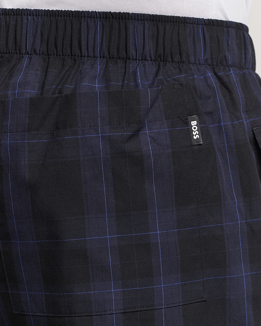 Herre | Pyjamas & Morgenkåber | BOSS BLACK | Urban Checked Pyjama Set Blue Multi