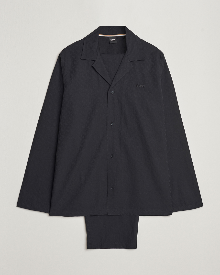 Herre | Pyjamas & Morgenkåber | BOSS BLACK | Premium Monogram Pyjama Set Black