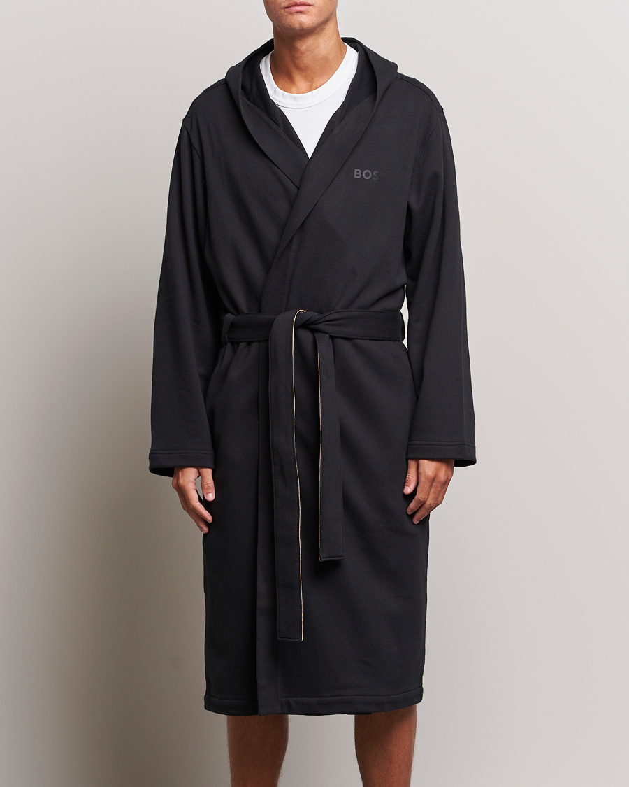 Herre | Pyjamas & Morgenkåber | BOSS BLACK | Iconic Terry Robe Black