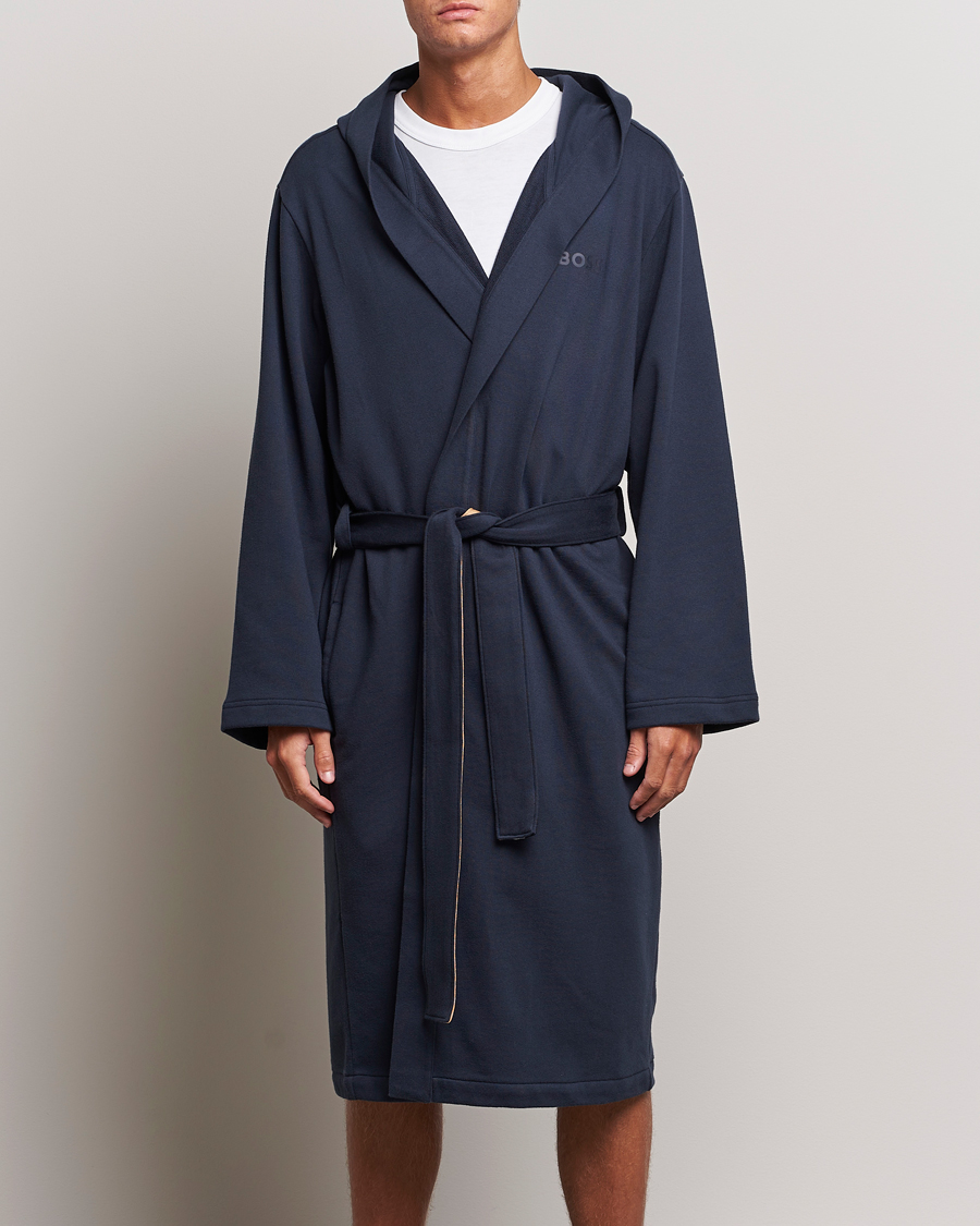 Herre | BOSS BLACK Iconic Terry Robe Dark Blue | BOSS BLACK | Iconic Terry Robe Dark Blue