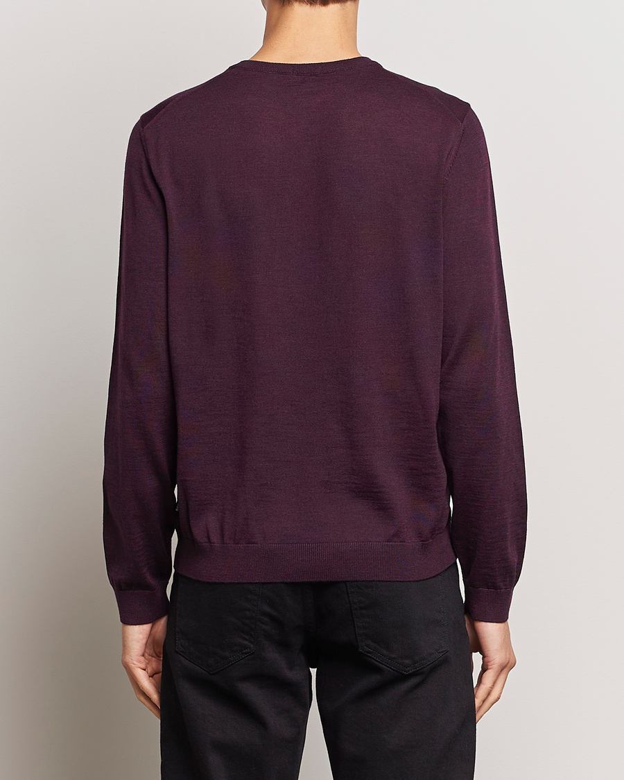 Herre | Trøjer | BOSS BLACK | Leno Knitted Sweater Dark Red