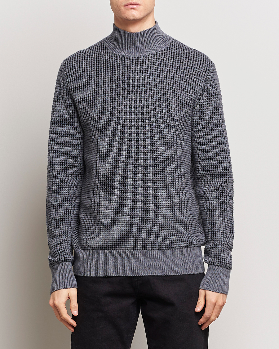 Herre | Trøjer | BOSS BLACK | Maurelio Heavy Knitted Polo Medium Grey
