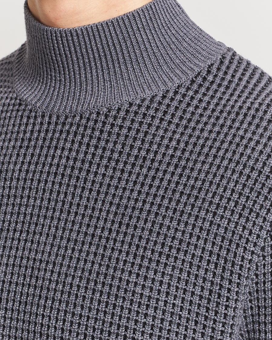 Herre | Trøjer | BOSS BLACK | Maurelio Heavy Knitted Polo Medium Grey