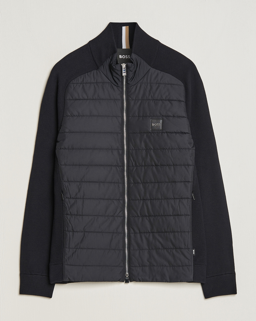 Herre | Trøjer | BOSS BLACK | Medesimo Hybrid Full Zip Black