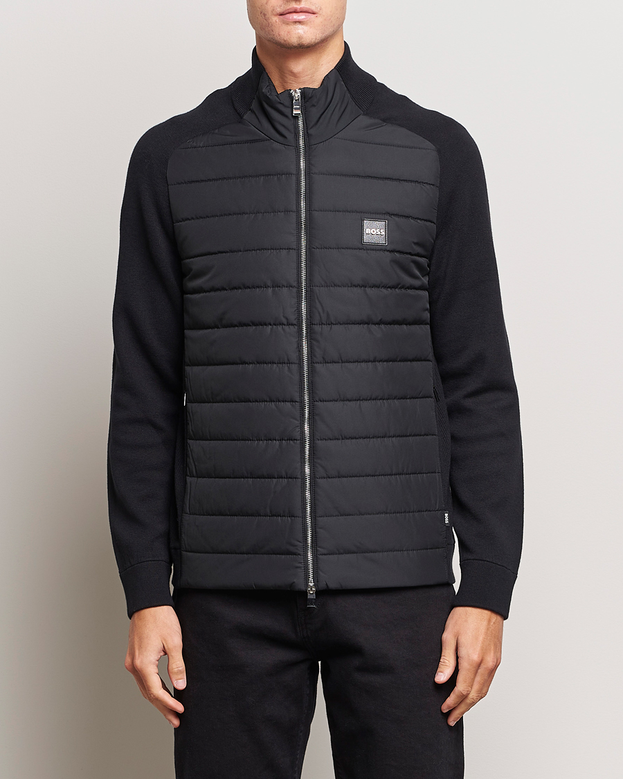 Herre | Trøjer | BOSS BLACK | Medesimo Hybrid Full Zip Black