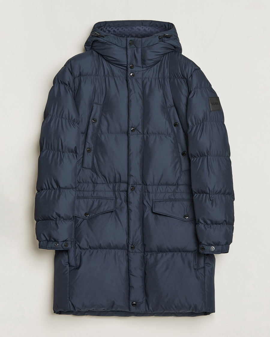Herre | Jakker | BOSS BLACK | Condolo Puffer Parka Dark Blue