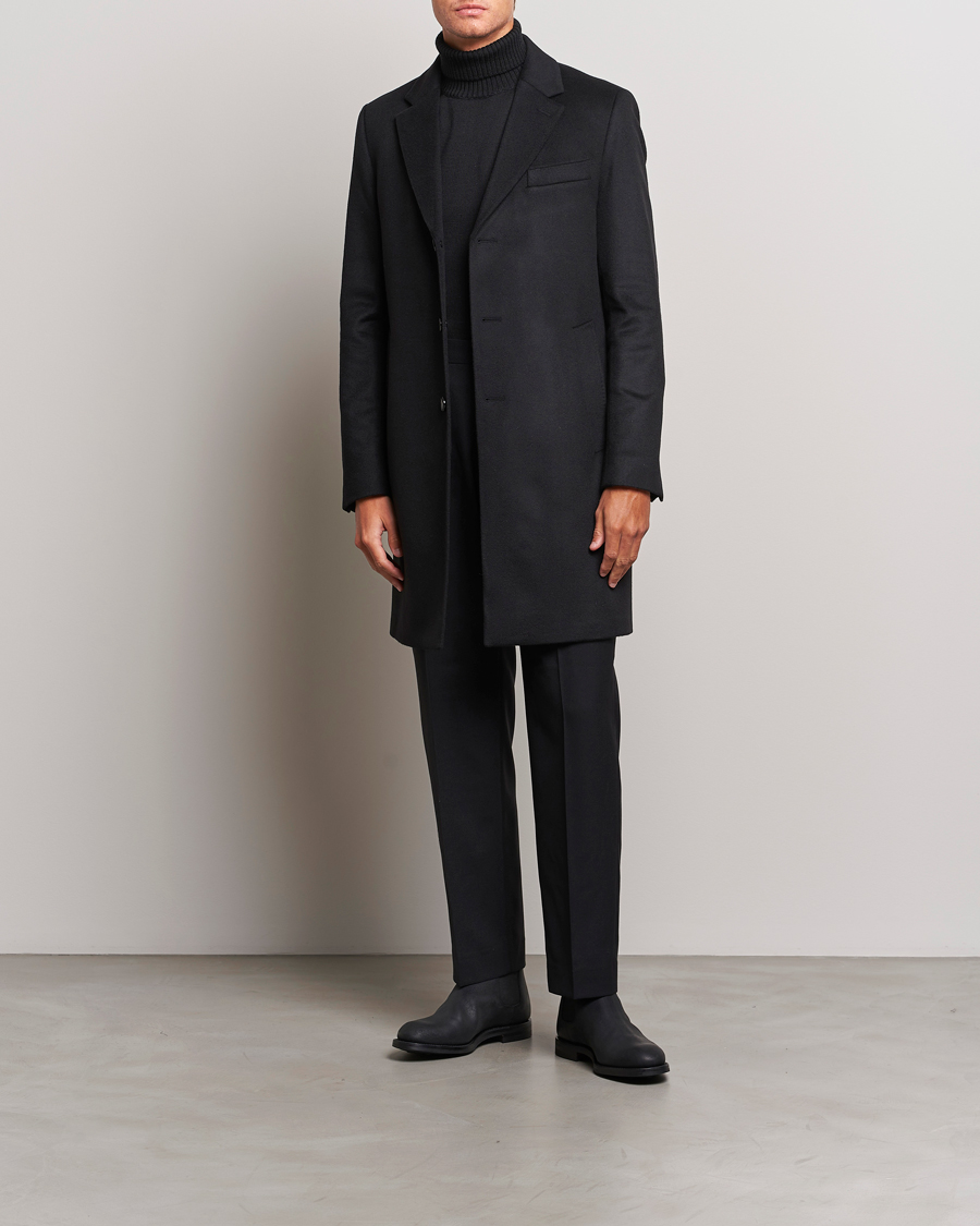 Herre | Jakker | BOSS BLACK | Hyde Wool/Cashmere Coat Black