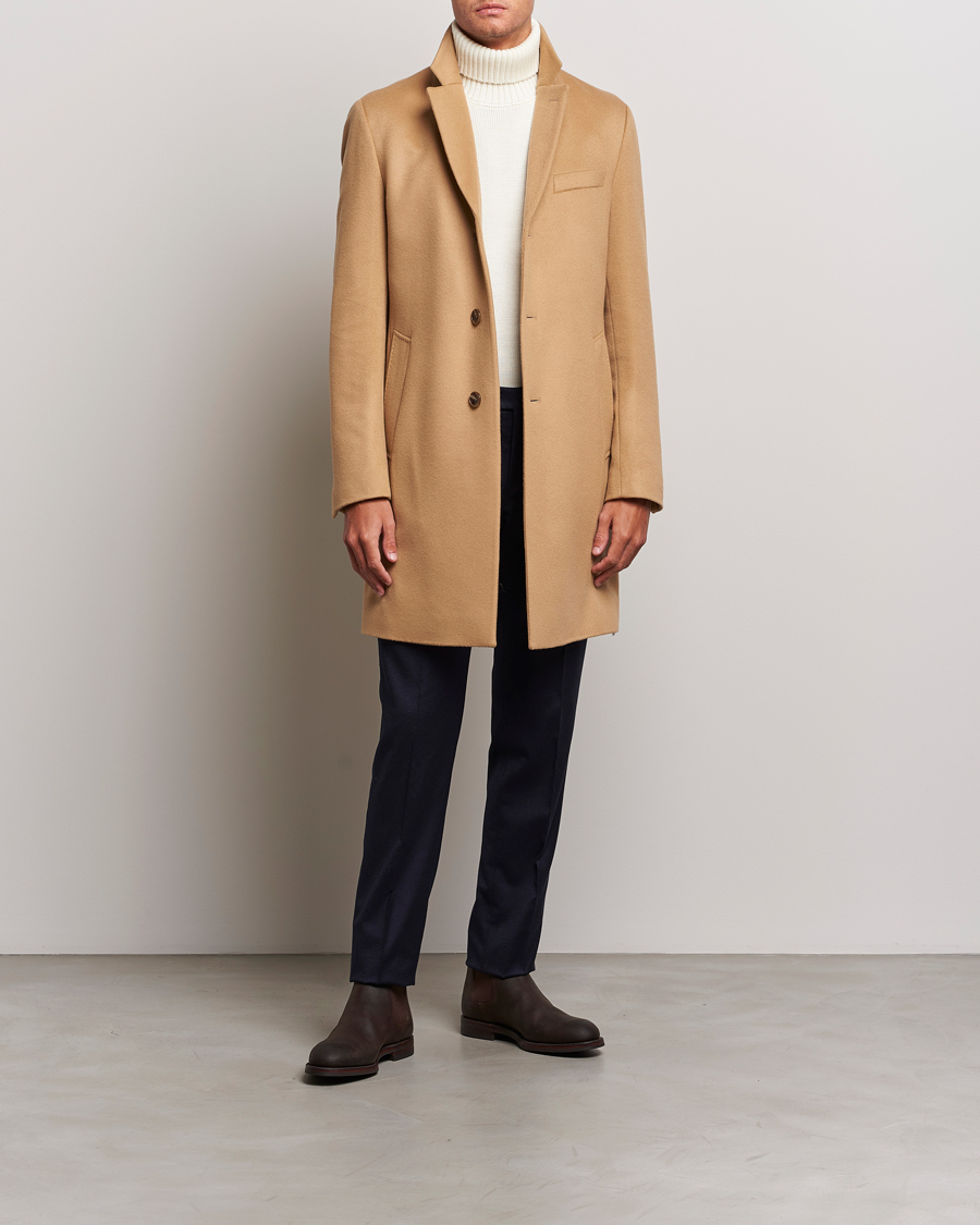BOSS Hyde Wool/Cashmere Coat Medium Beige -