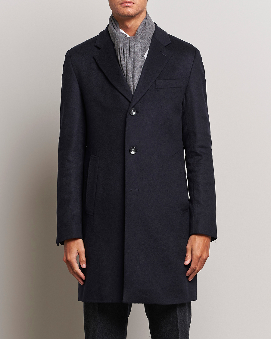 Herre | Formelle jakker | BOSS BLACK | Hyde Wool/Cashmere Coat Dark Blue