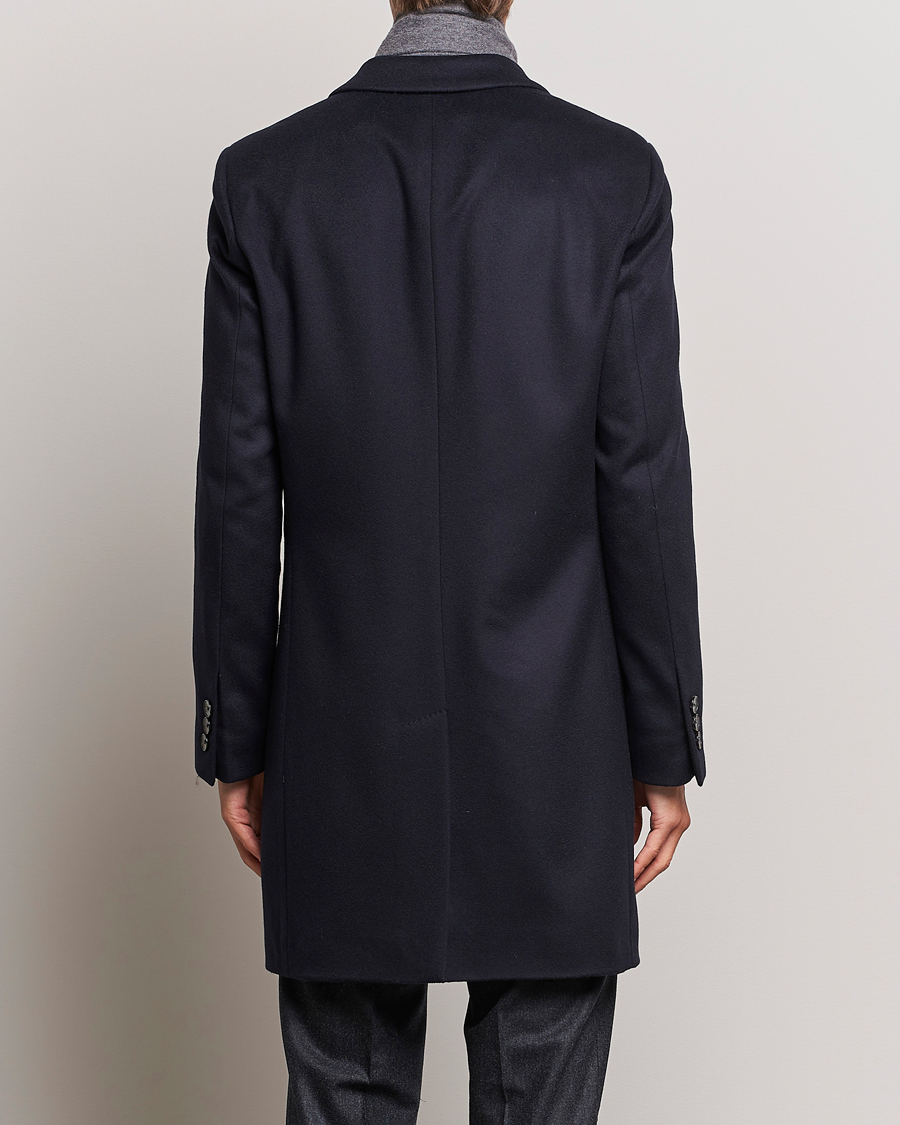 Herre | Jakker | BOSS BLACK | Hyde Wool/Cashmere Coat Dark Blue
