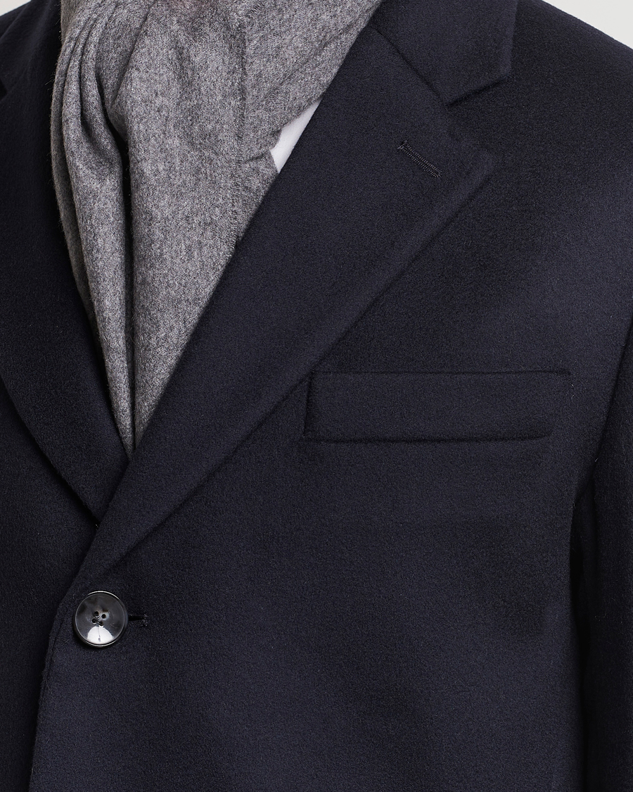 Herre | Jakker | BOSS BLACK | Hyde Wool/Cashmere Coat Dark Blue