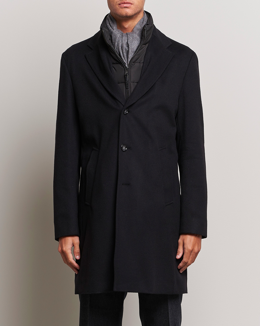 Herre | Jakker | BOSS BLACK | Hyde Wool Bib Coat Black