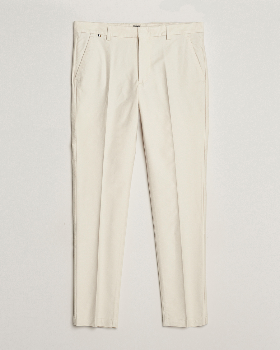 Herre | Bukser | BOSS BLACK | Kaito1 Structured Chinos Open White