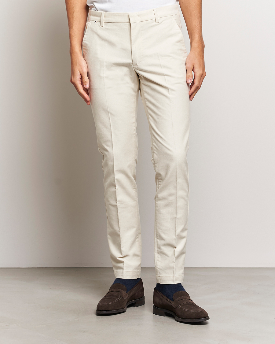 Herre | Chinos | BOSS BLACK | Kaito1 Structured Chinos Open White
