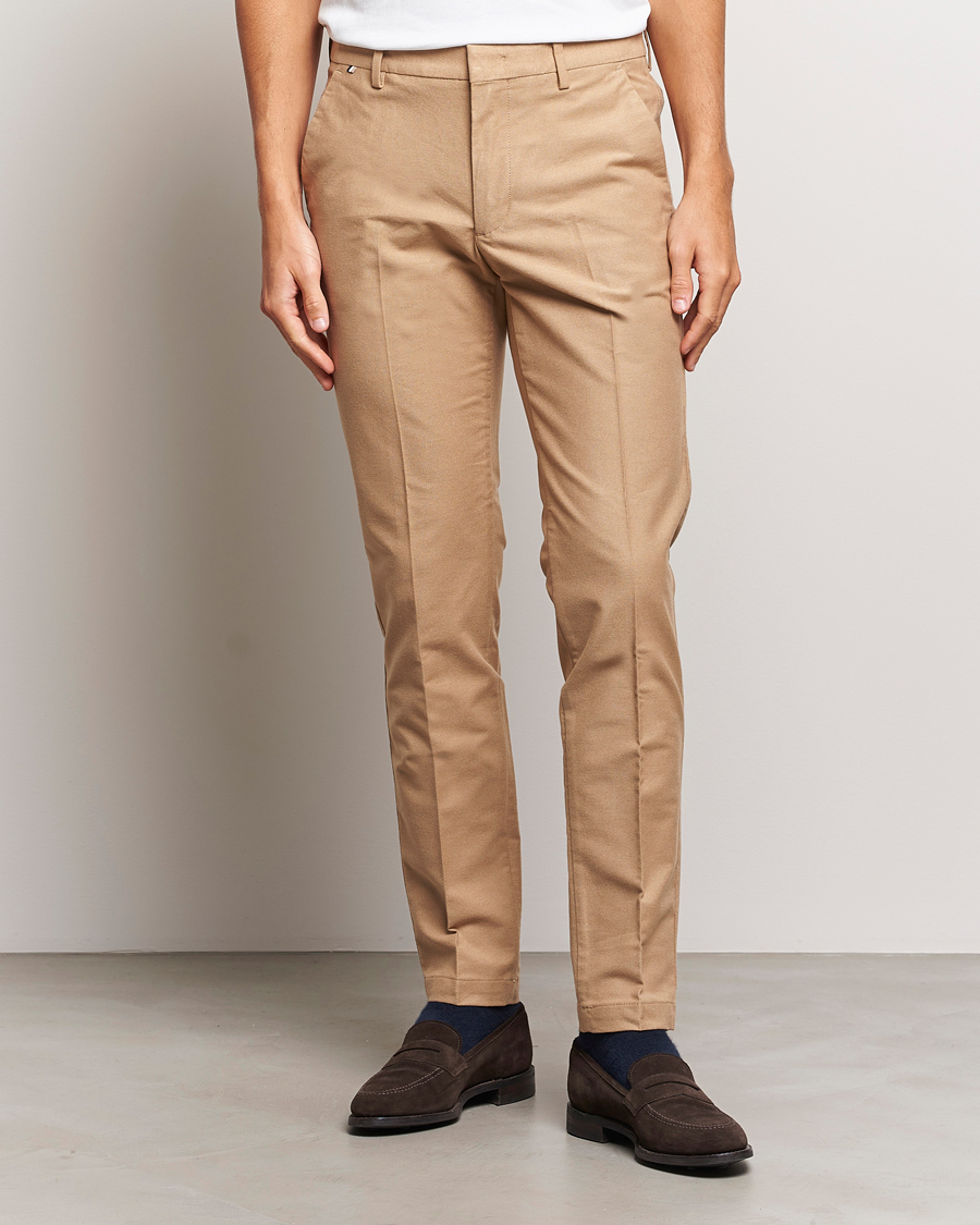 Herre | Udsalg | BOSS BLACK | Kaito1 Structured Chinos Medium Beige