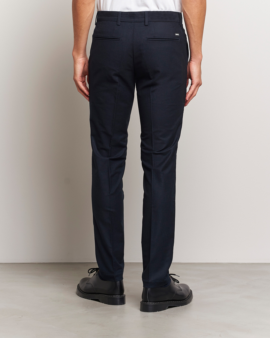 Herre | Bukser | BOSS BLACK | Kaito1 Structured Chinos Dark Blue