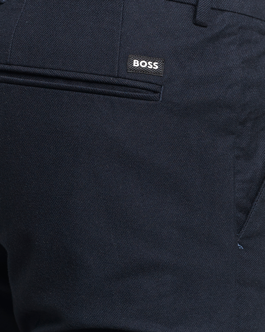 Herre | Bukser | BOSS BLACK | Kaito1 Structured Chinos Dark Blue