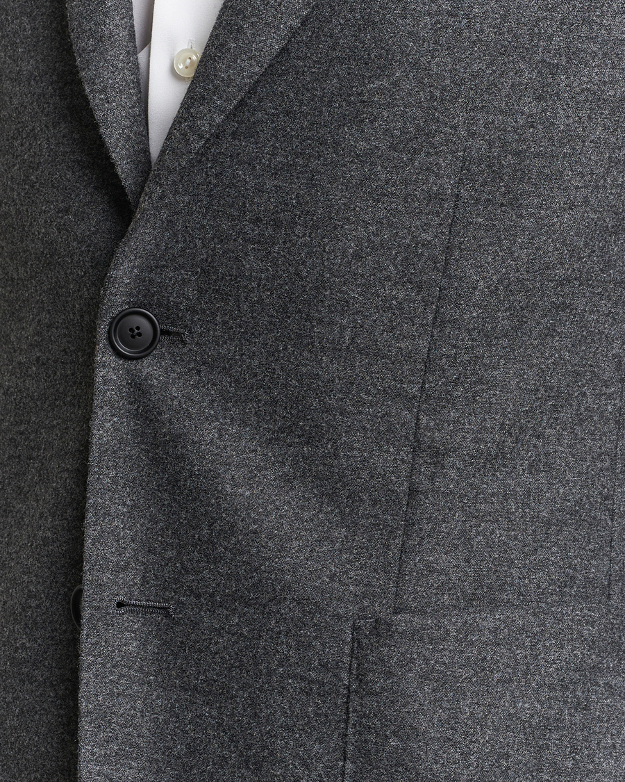 Herre | Blazere & jakker | BOSS BLACK | Hanry Tech Flannel Blazer Dark Grey