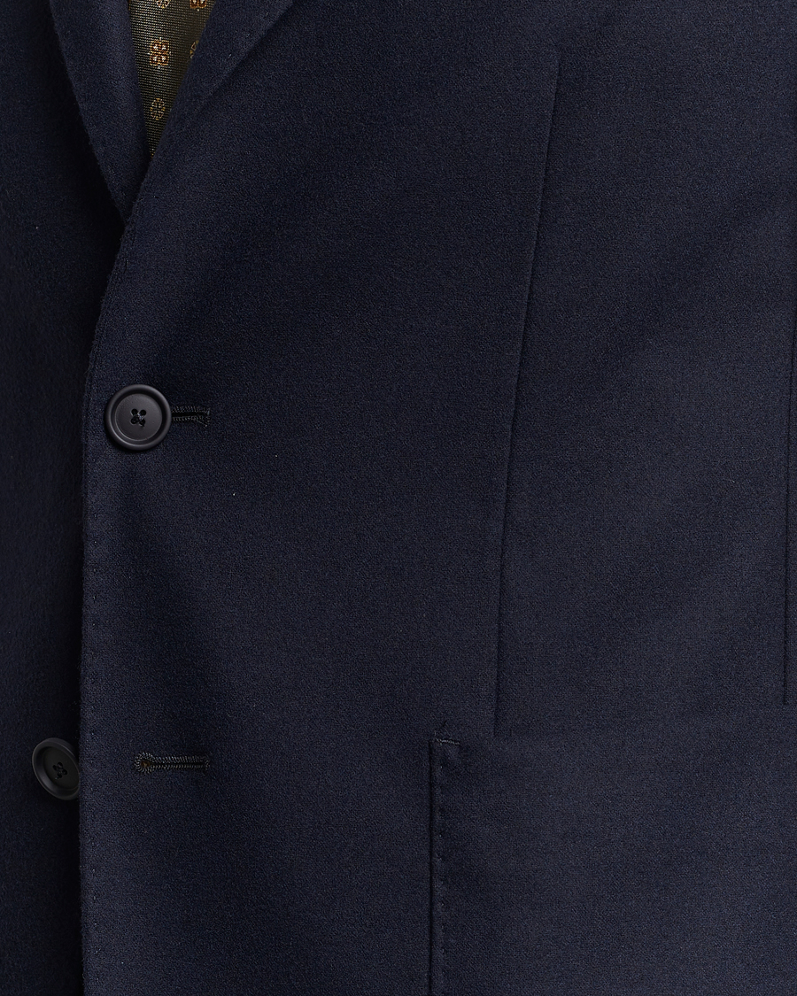 Herre | Blazere & jakker | BOSS BLACK | Hanry Tech Flannel Blazer Dark Blue