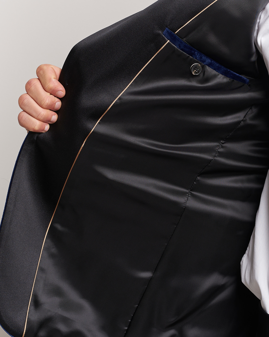 Herre | Blazere & jakker | BOSS BLACK | Hutson Velvet Tuxedo Blazer Dark Blue