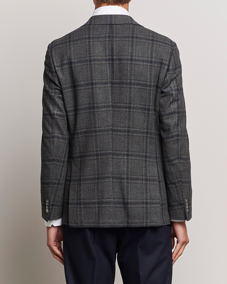 Herre | Blazere & jakker | BOSS BLACK | Hutson Checked Wool Blazer Dark Grey
