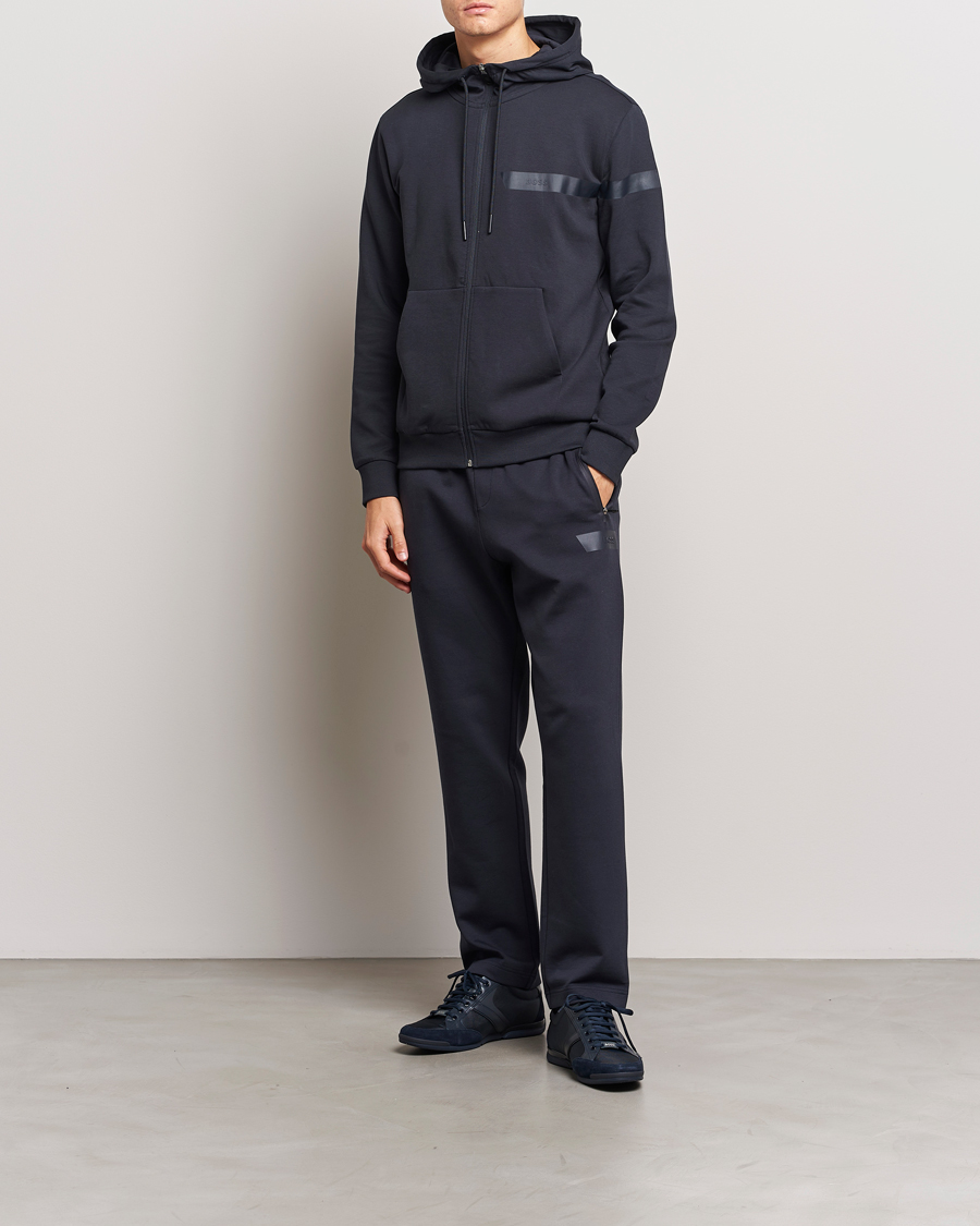 Herre | Trøjer | BOSS GREEN | Saggy Full Zip Hoodie Dark Blue