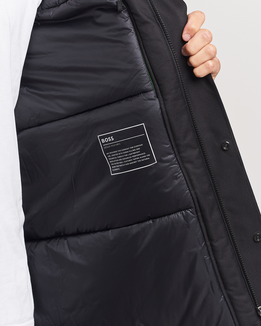 Herre | Jakker | BOSS GREEN | Terry Parka Black