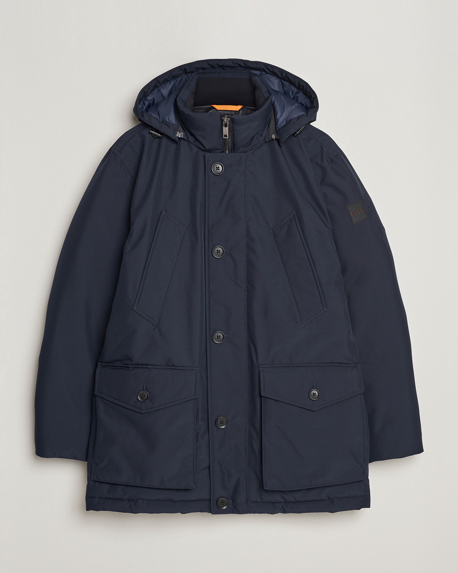 Herre | Jakker | BOSS ORANGE | Osiass Parka Dark Blue