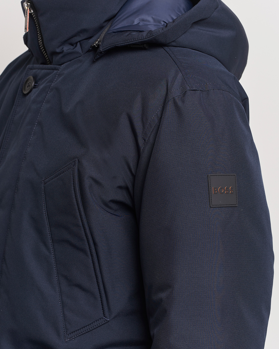 Herre | Jakker | BOSS ORANGE | Osiass Parka Dark Blue