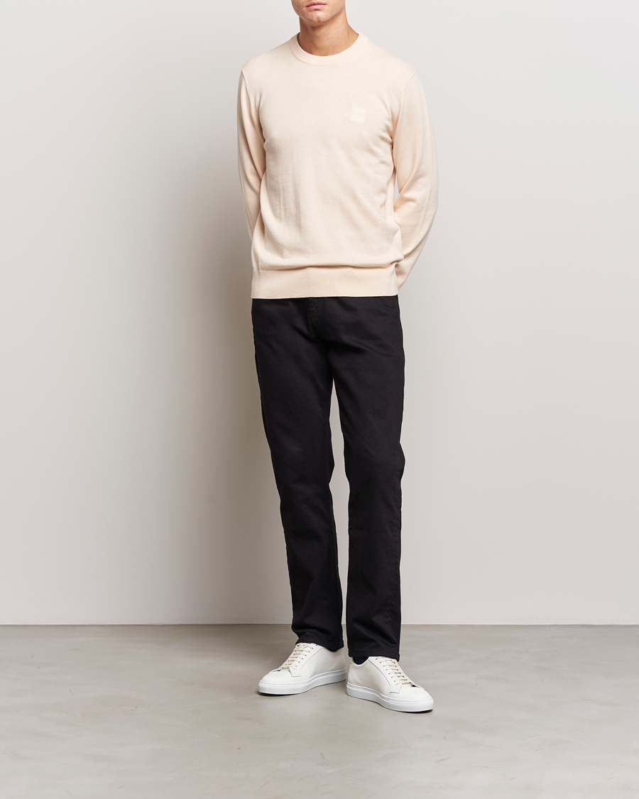 Herre | Trøjer | BOSS ORANGE | Kanovano Knitted Sweater Open Beige