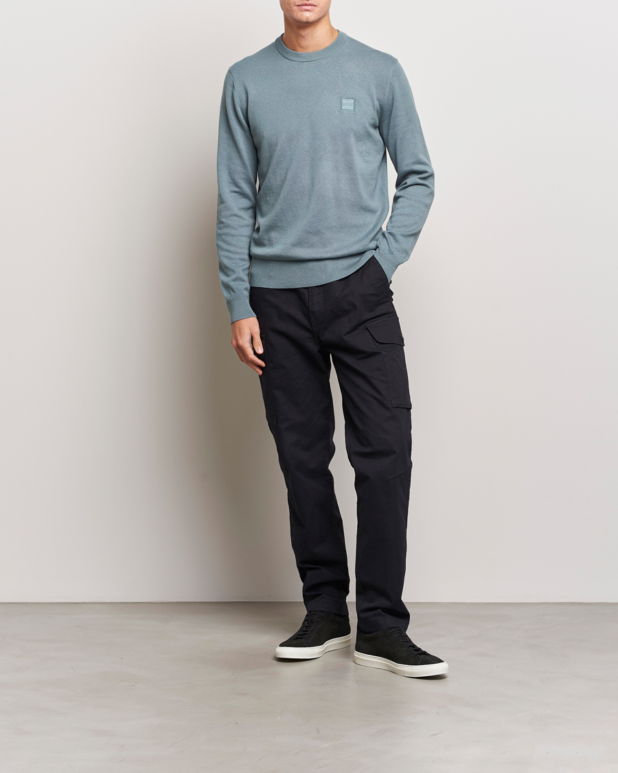Herre | Trøjer | BOSS ORANGE | Kanovano Knitted Sweater Open Green