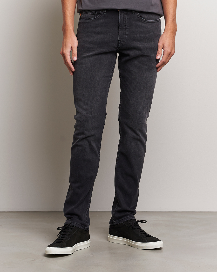 Herre | Sorte jeans | BOSS ORANGE | Delaware Stretch Jeans Washed Black